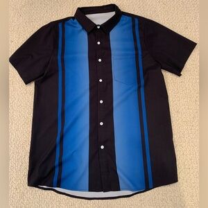 Blue and black Retro shirt size M